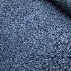 Golvend jutetapijt - San Francisco (blauw)