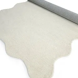Golvend wollen tapijt - Diu Hand Tufted Wool Premium (wit)