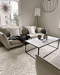 Hoogpolig vloerkleed - Stettin (offwhite)