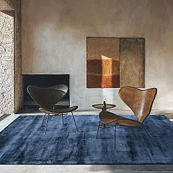 Viscose-vloerkleed - Jodhpur Special Luxury Edition (blauw)