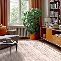 Viscose-vloerkleed - Jodhpur Special Luxury Edition (lichtgrijs/beige)