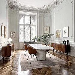 Viscose-vloerkleed - Jodhpur Special Luxury Edition (lichtgrijs/beige)