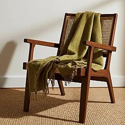 Dekens - Wollenmix plaid - Samantha (olijfgroen)