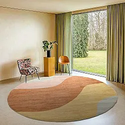 Rond vloerkleed - Barcelona (champagne)