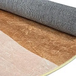 Rond vloerkleed - Barcelona (champagne)