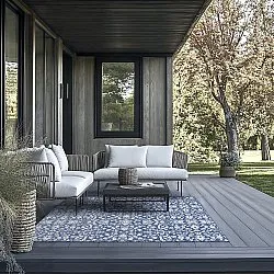 Vloerkleden voor binnen en buiten - Brussels Ocean (blauw)