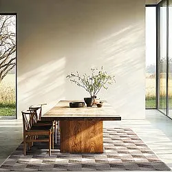 Vloerkleden voor binnen en buiten - Brussels Pattern (grijs)