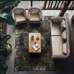 Vloerkleden voor binnen en buiten - Brussels Weave (zwart)