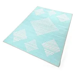 Wilton - Carmen (lichtblauw/wit)