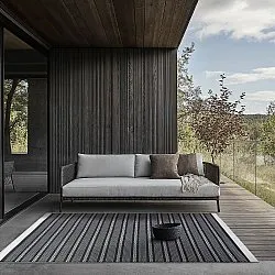 Vloerkleden voor binnen en buiten - Geiranger (zwart)