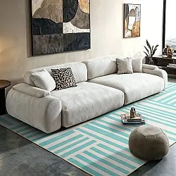 Wilton - Joma (turkoois/wit)