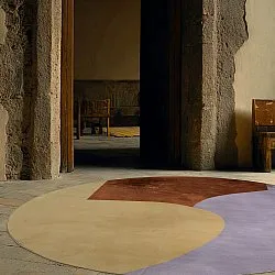 Rond vloerkleed - Lazio (champagne)