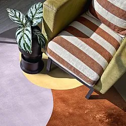 Rond vloerkleed - Lazio (champagne)