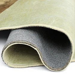 Rond Wilton-vloerkleed met golvende randLazio (beige/roze)