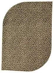 Halfovaal Wilton-vloerkleedLeopard (bruin)