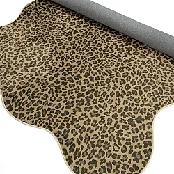 Golvend Wilton-tapijt - Leopard (bruin)
