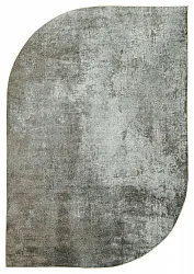 Halfovaal Wilton-vloerkleed - Lynton (bruin)