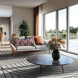 Vloerkleden voor binnen en buiten - Maynard (zwart)