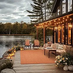 Vloerkleden voor binnen en buiten - Monsanto (oranje)