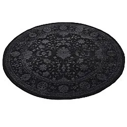 Rond vloerkleed - Peking Majestic (zwart)