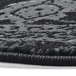 Rond vloerkleed - Peking Majestic (zwart)