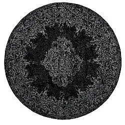 Rond vloerkleed - Peking (zwart)