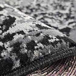 Rond vloerkleed - Peking (zwart)