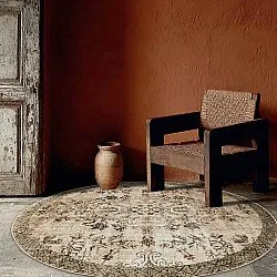 Rond vloerkleed - Rosalie (bruin)