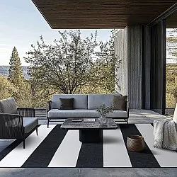 Vloerkleden voor binnen en buiten - Santana (zwart)