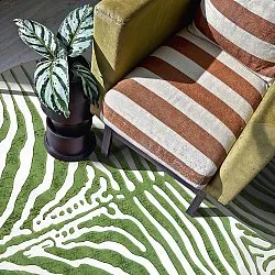 Rond vloerkleed - Zebra (groente)