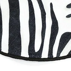 Golvend Wilton-tapijt - Zebra (zwart/wit)