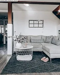 Wollen-vloerkleed - Rut (Donkergrijs)