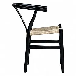 Stoel - Alta (zwart/beige) - 2 stuks