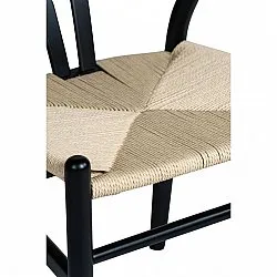 Stoel - Alta (zwart/beige) - 2 stuks