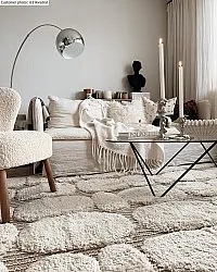 Hoogpolig vloerkleed - Fondi (beige)