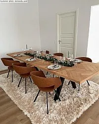 Hoogpolig vloerkleed - Janjira (offwhite)