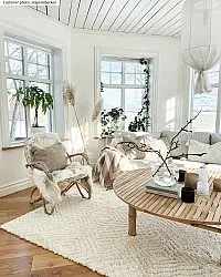 Hoogpolig vloerkleed - Stettin (offwhite)