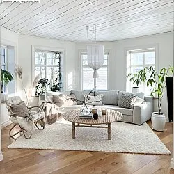 Hoogpolig vloerkleed - Stettin (offwhite)