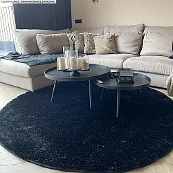 Ronde vloerkleden - Cosy (zwart)