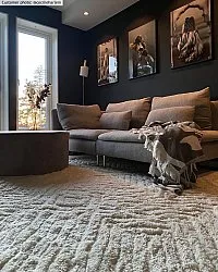 Hoogpolig vloerkleed - Monti (offwhite)