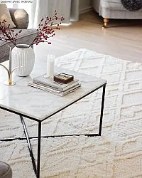 Hoogpolig vloerkleed - Rostock (offwhite)