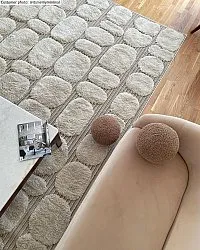 Hoogpolig vloerkleed - Fondi (beige)