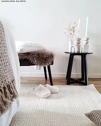 Wollen-vloerkleed - Coastal (wit)