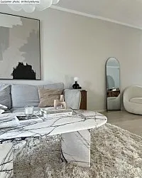 Hoogpolig vloerkleed - Janjira (offwhite)