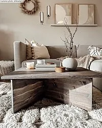 Hoogpolig vloerkleed - Fondi (beige)