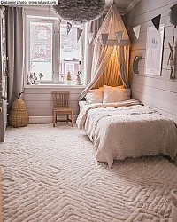 Hoogpolig vloerkleed - Monti (offwhite)