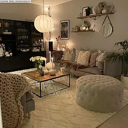 Hoogpolig vloerkleed - Everett (offwhite)