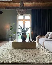 Wollen-vloerkleed - Aliste Wool Shaggy (alabaster gleam)