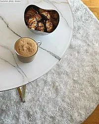 Ronde vloerkleden - Cosy (wit)