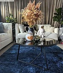 Hoogpolig vloerkleed - Cosy (donkerblauw)